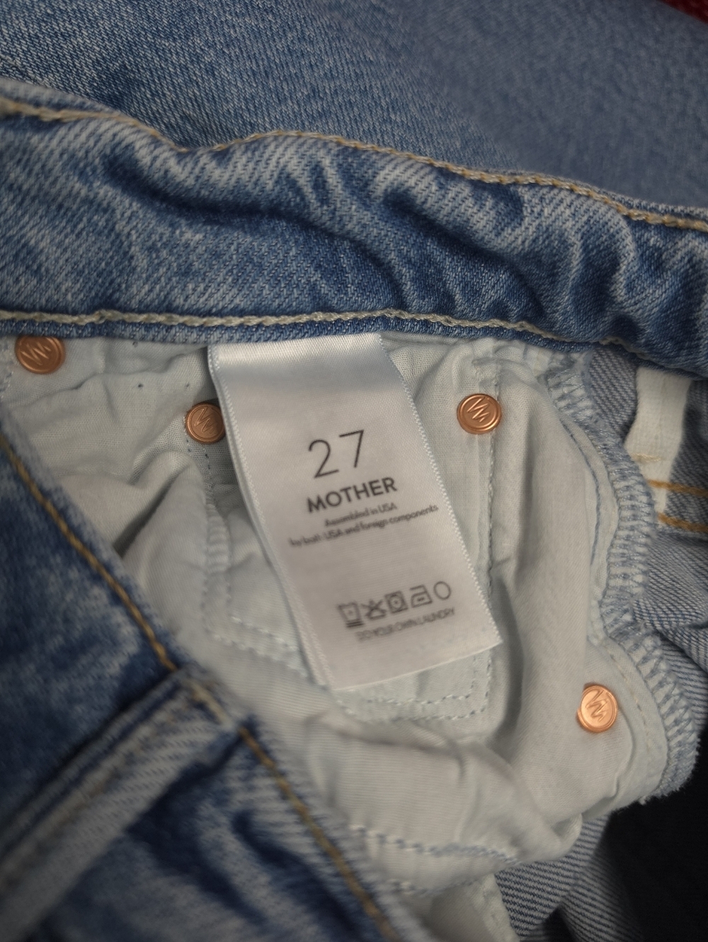 Mother The Lasso Sneak Jeans in Sow Surreal - Picture 8 of 13
